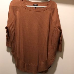 Terracotta scoop neck circle sweater